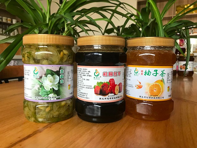 茉莉花花茶、桂圓紅棗花茶、柚子花茶